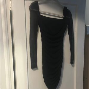 Princess Polly Black One Shoulder Bodycon Dress